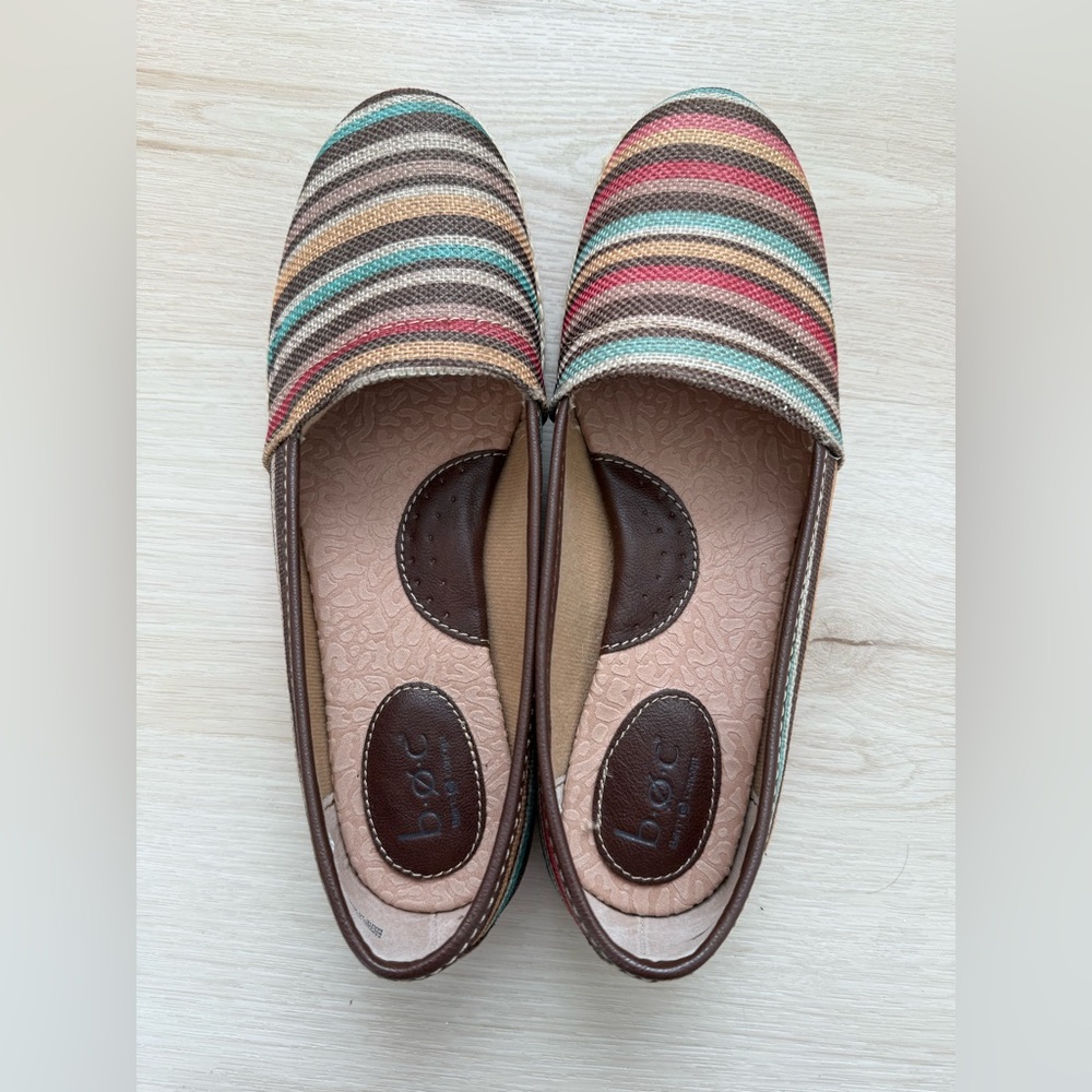 b.o.c. Women's Colorful Striped Loafers